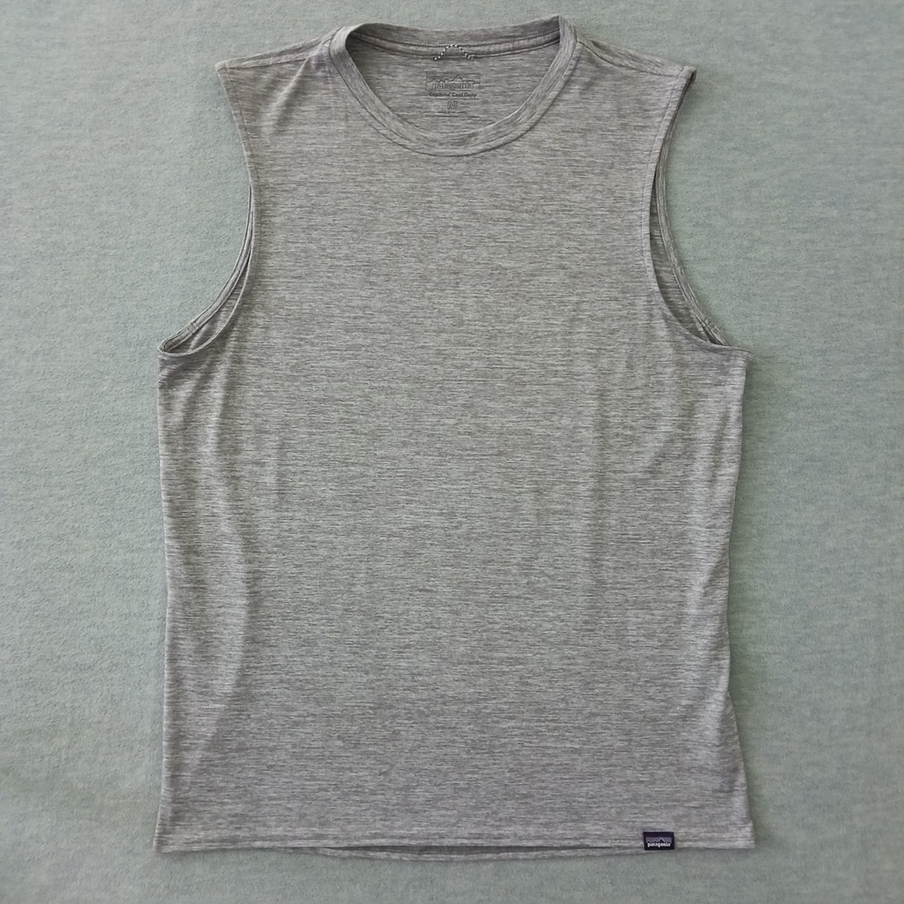Patagonia Capilene Cool Daily Mens Sleeveless Shirt Grey Heather 45255 Medium